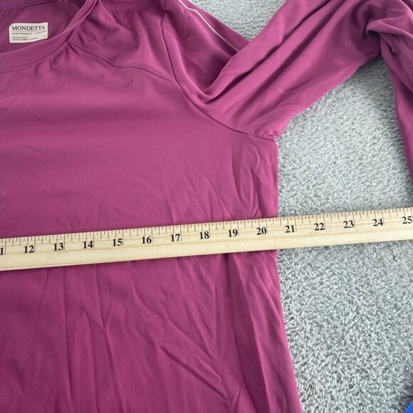Mondetta Womens Long-Sleeve Performance Shirt L Recycled Nylon NWT 5951 - Picture 6 of 8
